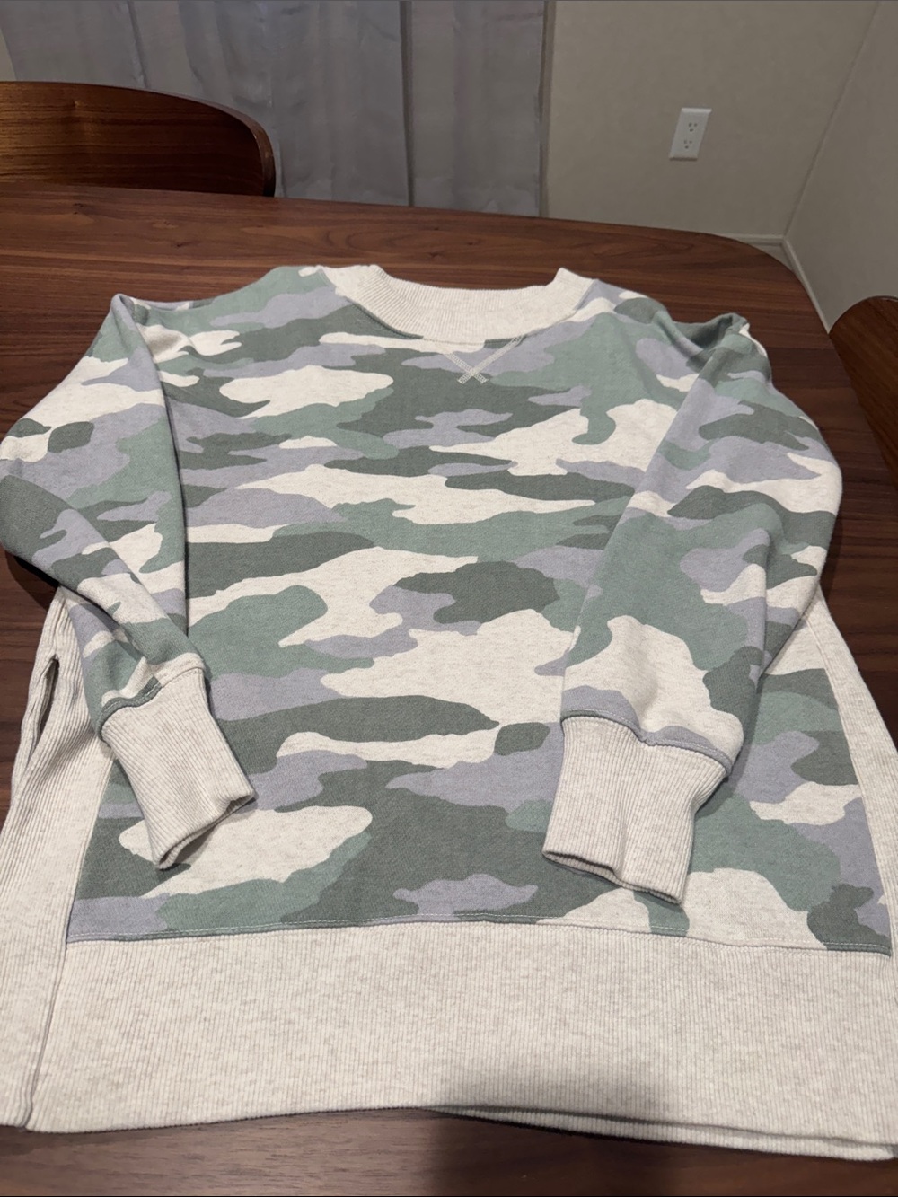 Aerie oversized camo sweatshirt
